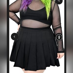 Gogo Pleated Mini Skirt w/ Builtin shorts